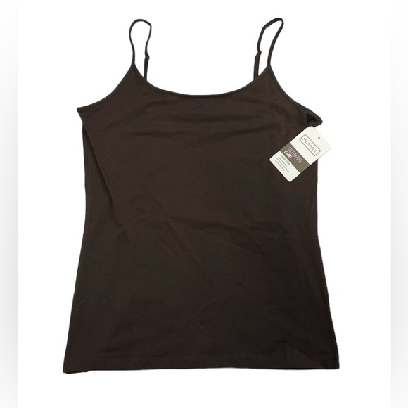 2 pack XL size Merona NWT tank tops. One brown, one white, adjustable straps. - Picture 9 of 11